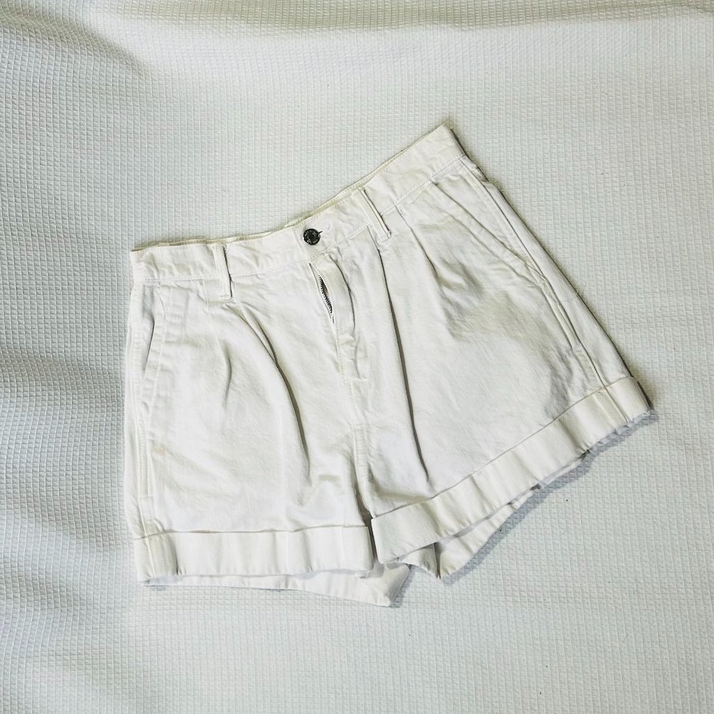 Gap White Jean Super High Rise Shorts | Size 27